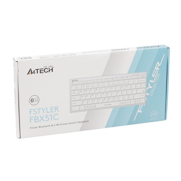 Клавиатура A4Tech Fstyler FBX51C White