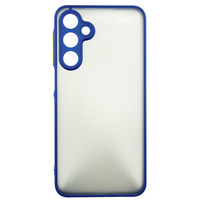 Чeхол-накладка Dengos Matt для Samsung Galaxy A16 SM-A165 Blue (DG-KM-118) + защитное стекло