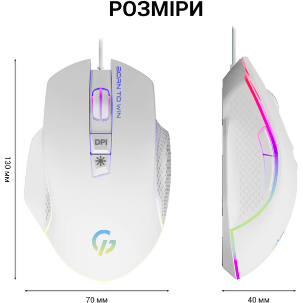 Мышь GamePro GM370 White 