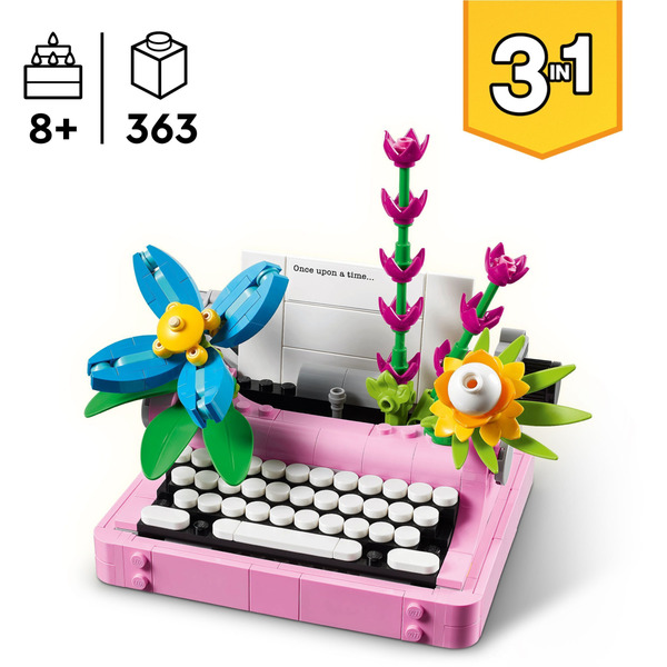 LEGO 31169 Creator: Друкарська машинка з квітами