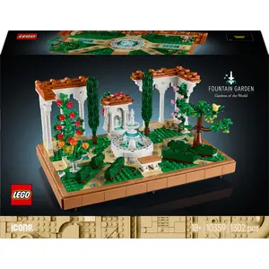 Конструктор LEGO Icons Сад фонтанів 1302 деталі (10359)