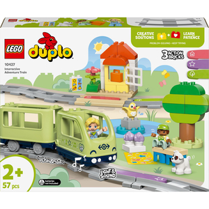 Конструктор LEGO DUPLO Пригода з інтерактивним поїздом 57 деталей (10427)