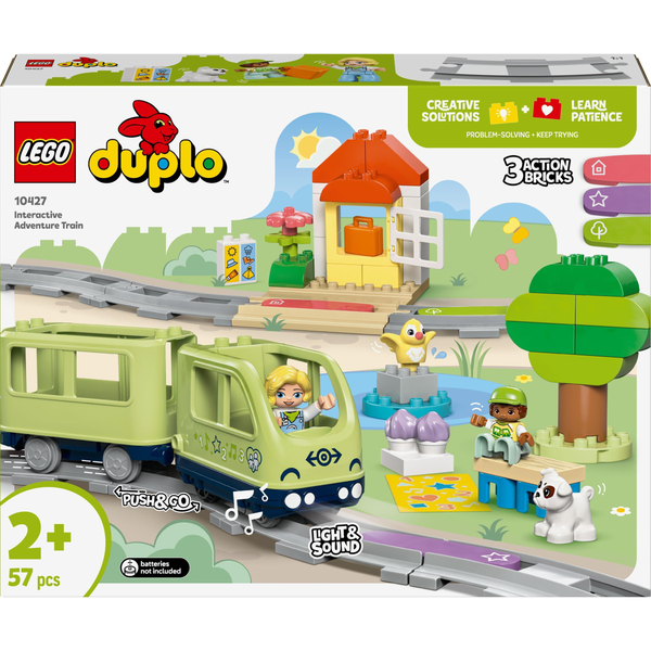 LEGO DUPLO ПРИГОДА З ІНТЕРАКТИВНИМ ПОЇЗДОМ 57 ДЕТАЛЕЙ (10427)