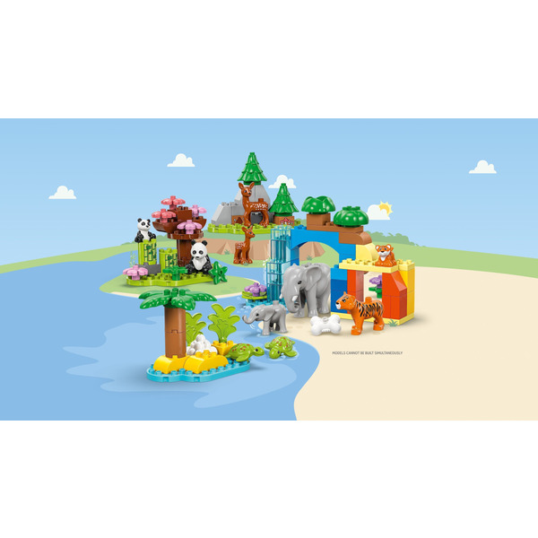 LEGO DUPLO Родини диких тварин 3 в 1 конструктор з 92 елементами (10446)