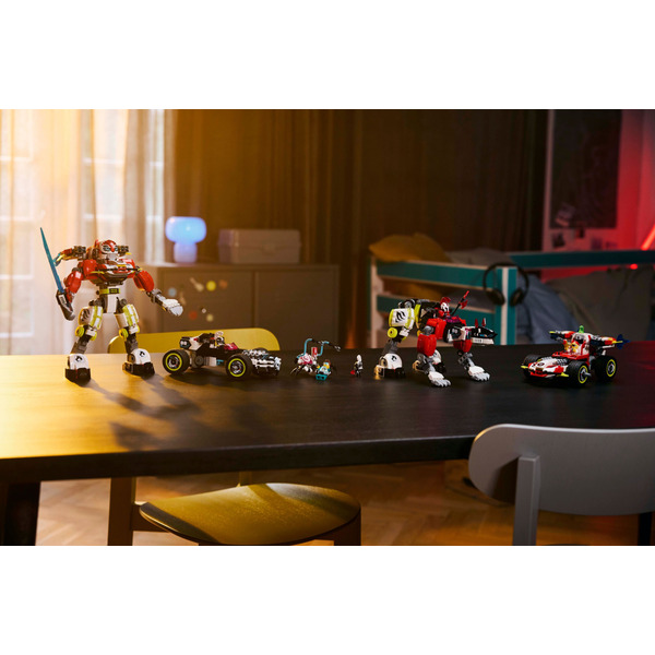 Блоковый конструктор LEGO DREAMZzz Робот-тигр Купера и Хот-род авто Зеро (71497)