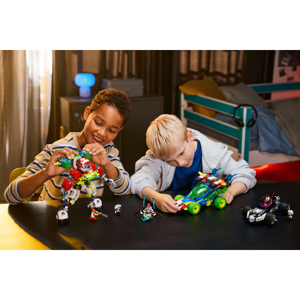 Блоковый конструктор LEGO DREAMZzz Робот-тигр Купера и Хот-род авто Зеро (71497)