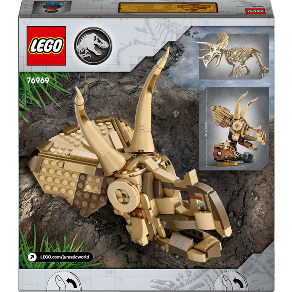 LEGO Jurassic World - Окаменелости динозавров: Череп трицератопса 468 деталей (76969)
