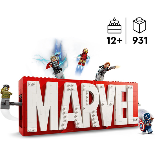 LEGO Super Heroes Marvel Логотип і мініфігурки MARVEL 931 елемент (76313)