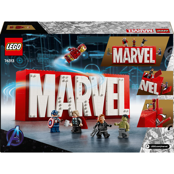 LEGO Super Heroes Marvel Логотип і мініфігурки MARVEL 931 елемент (76313)