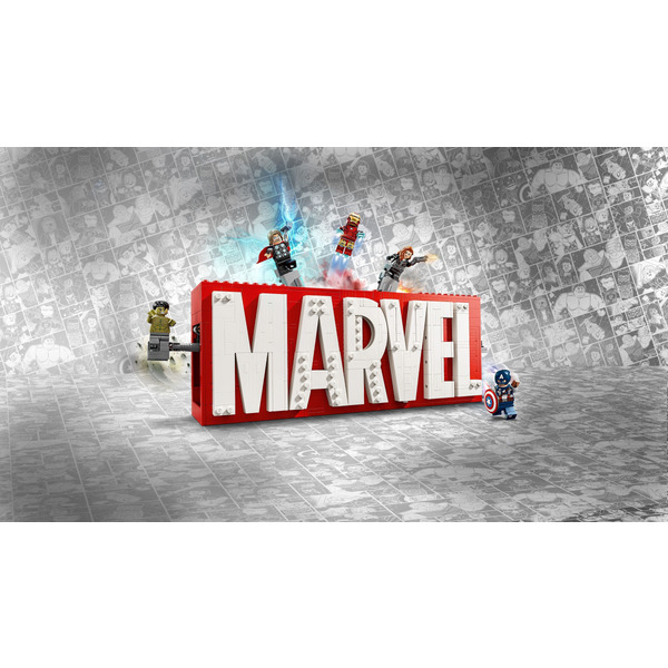 LEGO Super Heroes Marvel Логотип і мініфігурки MARVEL 931 елемент (76313)
