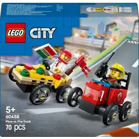 Конструктор LEGO City «Піца-авто проти пожежної машини» Набір перегонів 70 деталей (60458)