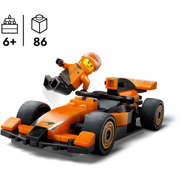 LEGO City 60442: Пилот F1 и автомобиль McLaren для гонки