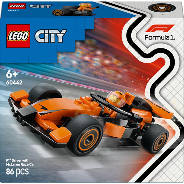 LEGO City 60442: Пилот F1 и автомобиль McLaren для гонки
