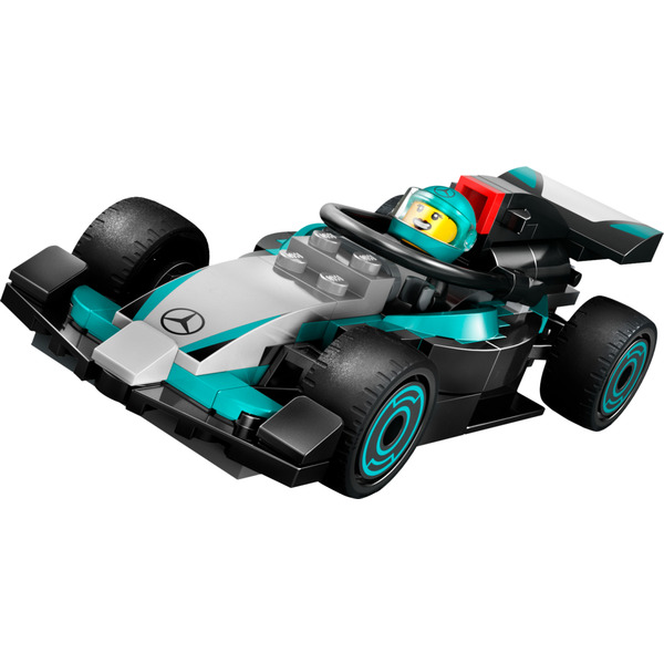 Блоковый конструктор LEGO City Гараж F1 и автомобили Mercedes-AMG и Alpine 678 деталей (60444)