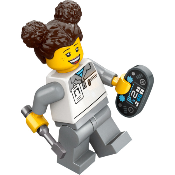 Блоковый конструктор LEGO City Гараж F1 и автомобили Mercedes-AMG и Alpine 678 деталей (60444)