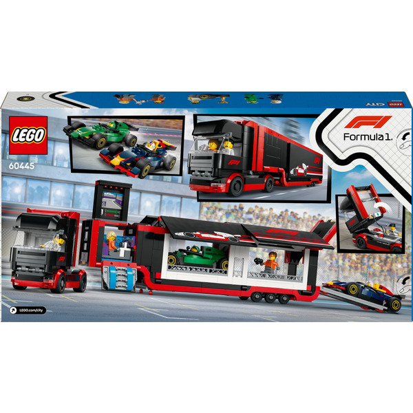 LEGO City Грузовик F1 с автомобилями RB20 и AMR24 (Набор 60445)
