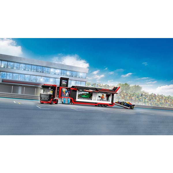 LEGO City Грузовик F1 с автомобилями RB20 и AMR24 (Набор 60445)