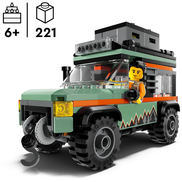 Блоковий конструктор LEGO City Позашляхова гірська вантажівка 4x4 (60447)