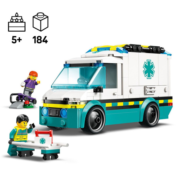 Блоковий конструктор LEGO City Швидка допомога (60451)