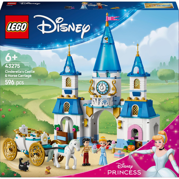 Блоковий конструктор LEGO Disney Princess Замок Попелюшки й карета (43275)