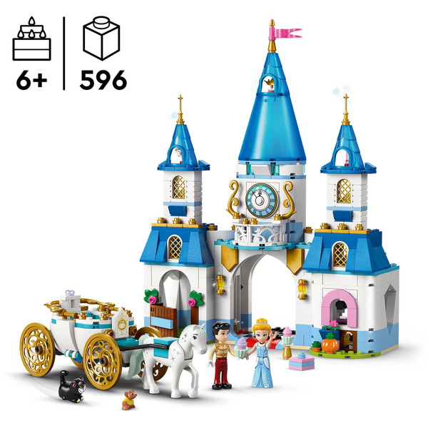 Блоковий конструктор LEGO Disney Princess Замок Попелюшки й карета (43275)