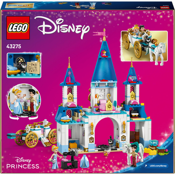 Блоковий конструктор LEGO Disney Princess Замок Попелюшки й карета (43275)