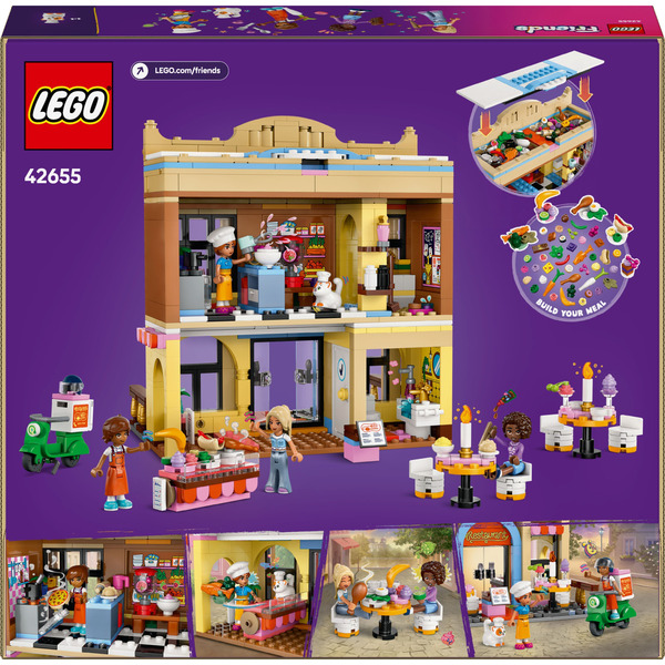 Блоковий конструктор LEGO Friends Ресторан і кулінарна школа (42655)
