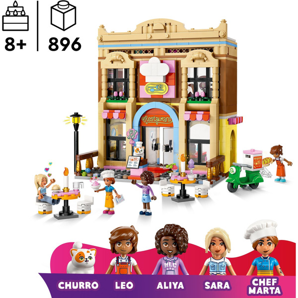 Блоковий конструктор LEGO Friends Ресторан і кулінарна школа (42655)