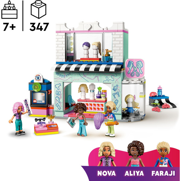 Блоковый конструктор LEGO Friends Парикмахерская и магазин аксессуаров 347 деталей (42662)