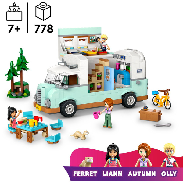Блоковий конструктор LEGO Friends Пригоди на фургоні дружби 778 деталей (42663)