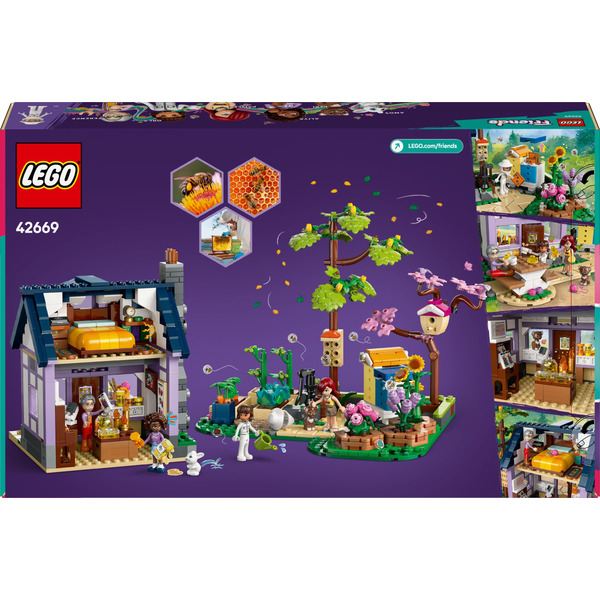 Блоковий конструктор LEGO Friends Будиночок і квітник бджолярів (42669)