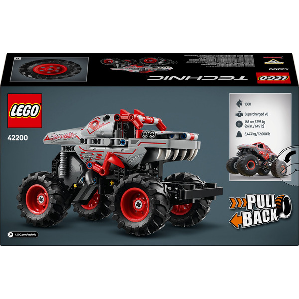 Блоковий конструктор LEGO Technic Monster Jam ThunderROARus з інерційним двигуном (42200)