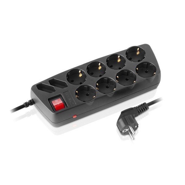 Фільтр живлення REAL-EL RS-10 Protect 3 м Black