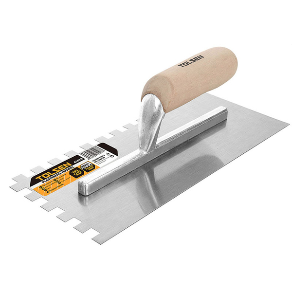 Терка Tolsen "Металева зуб 10x10мм, руків'я дерево"