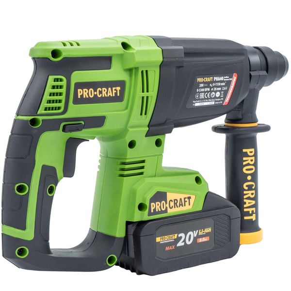 Акумуляторний перфоратор Procraft PHA40 (без АКБ та ЗП)