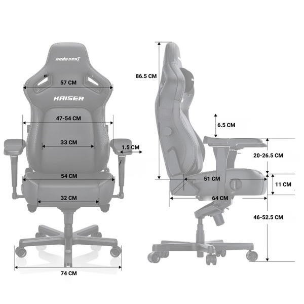 Крісло для геймерів Anda Seat Kaiser 4 Size XL Violet (AD12YDDC-XLL-20-V-PV/C)