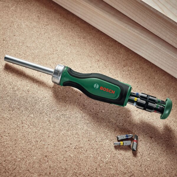 Викрутка Bosch з тріскачкою на 12 насадок (1.600.A03.2V0)