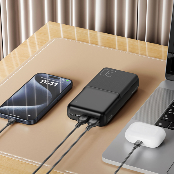 Внешний аккумулятор (Power Bank) XO PR252 20000mAh Черный (PR252.black)