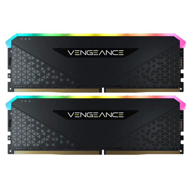 Модуль памяти DDR4 2x8GB/3200 Corsair Vengeance RGB RS Black (CMG16GX4M2E3200C16)