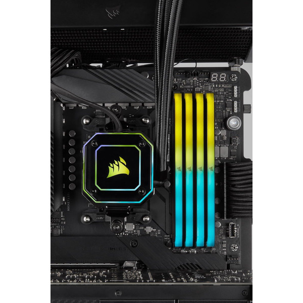 Модуль памяти DDR4 2x8GB/3200 Corsair Vengeance RGB RS Black (CMG16GX4M2E3200C16)