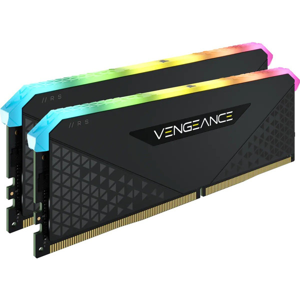 Модуль памяти DDR4 2x8GB/3200 Corsair Vengeance RGB RS Black (CMG16GX4M2E3200C16)