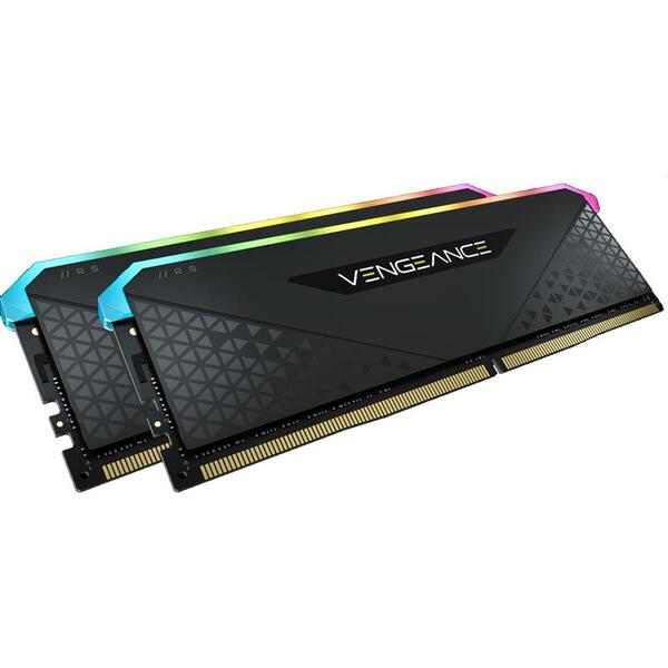 Модуль памяти DDR4 2x8GB/3200 Corsair Vengeance RGB RS Black (CMG16GX4M2E3200C16)