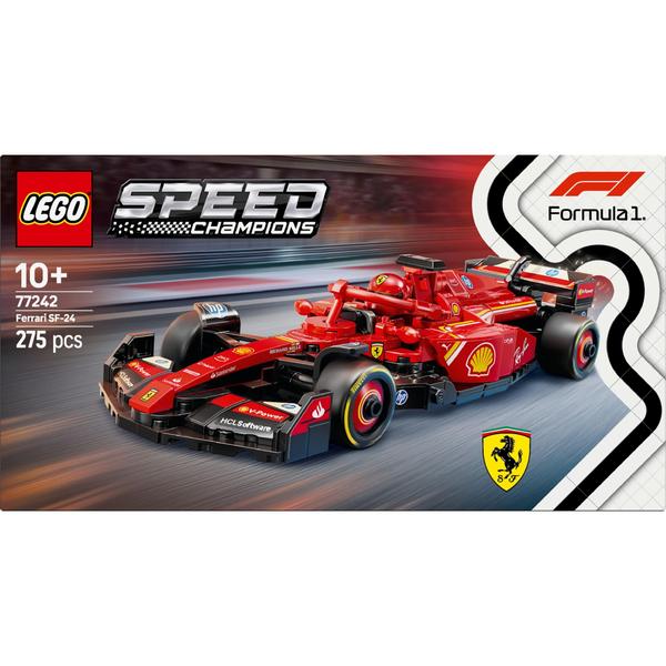 LEGO Speed Champions: Автомобіль для перегонів F1 Ferrari SF-24 (77242) - конструктор з 275 деталей