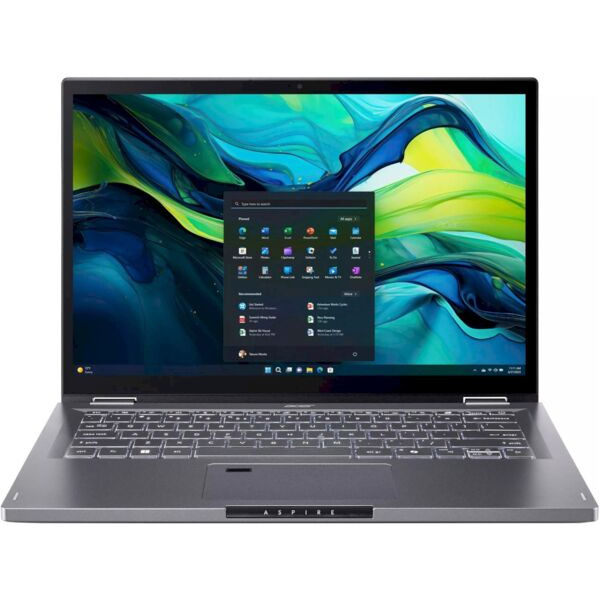 Ноутбук Acer Aspire Spin 14 ASP14-52MTN 14" WUXGA IPS Touch, Intel U5-115U, 16GB, F1TB, UMA, Win11, серый