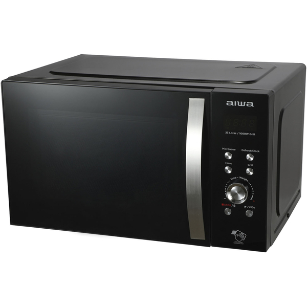 Мікрохвильова піч AIWA NAMICOOK CRYSTAL23 MW-230DG/BK 23л/ 800Вт/ гриль/ Child LOCK//чорна