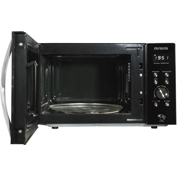 Мікрохвильова піч AIWA NAMICOOK CRYSTAL23 MW-230DG/BK 23л/ 800Вт/ гриль/ Child LOCK//чорна