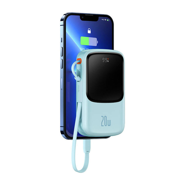 Внешний аккумулятор (Power Bank) Baseus Qpow Pro 10000mAh, 20W, Blue (PPQD020003)