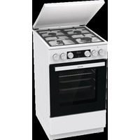 Плита Gorenje комби, 70л, 50x60см, IconLed, чугун, с крышкой, белый