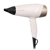 Фен Remington Shea Soft, 2200Вт, режимов-3, дифузор,турмалиновая иониз-я, хол. обдув, бело-золотой