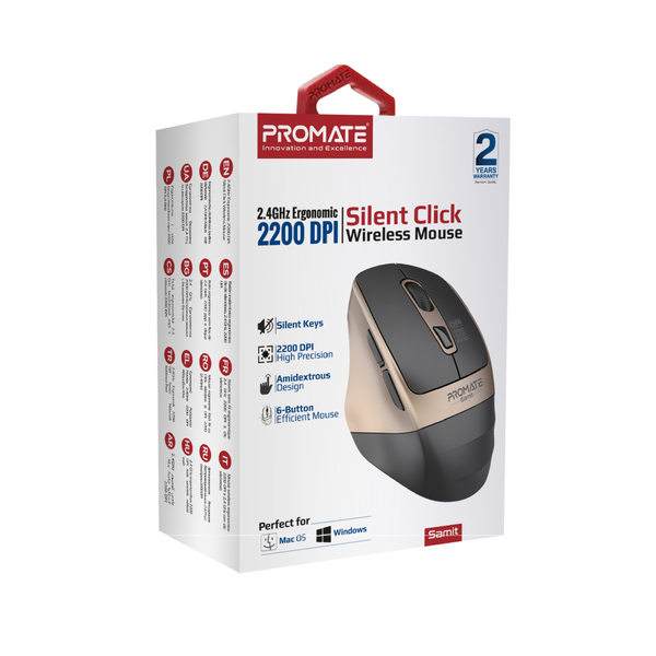 Миша Promate Samit Gold